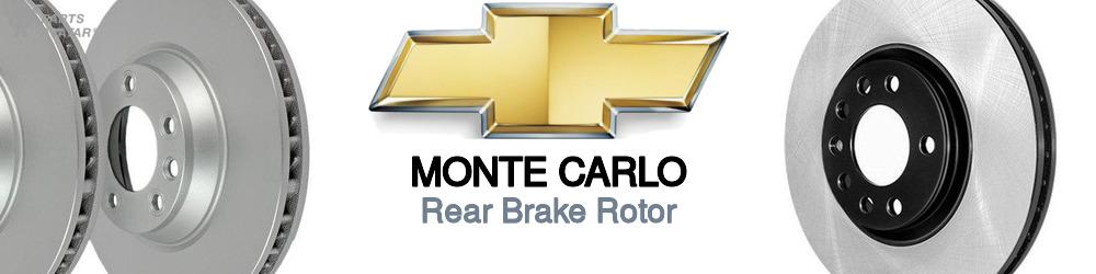Discover Chevrolet Monte carlo Rear Brake Rotors For Your Vehicle