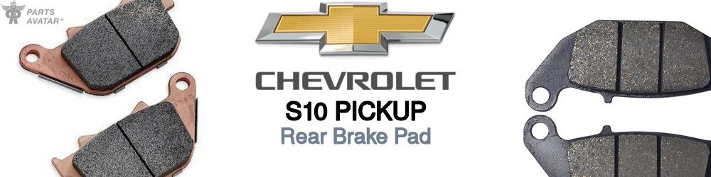 Discover Chevrolet S10 pickup Rear Brake Pads For Your Vehicle