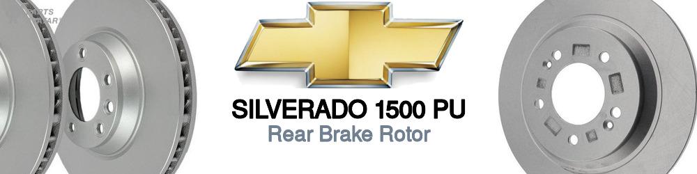 Discover Chevrolet Silverado 1500 pu Rear Brake Rotors For Your Vehicle
