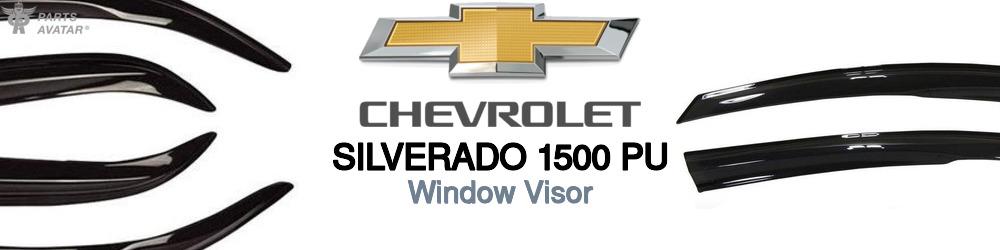 Discover Chevrolet Silverado 1500 pu Window Visors For Your Vehicle