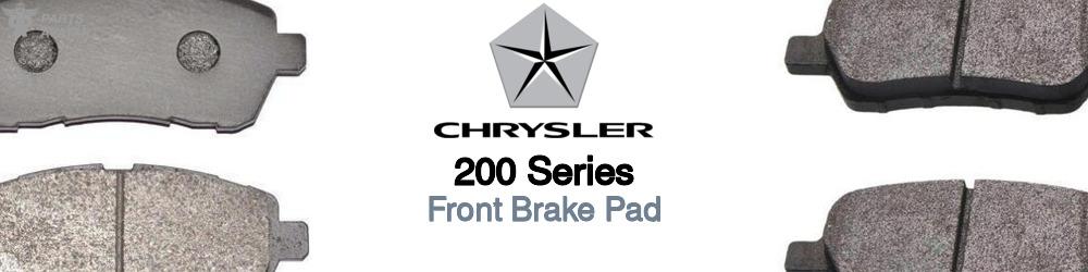 Discover Chrysler 200 series Front Brake Pads For Your Vehicle