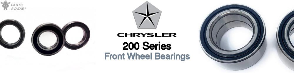 Chrysler 200 Series Front Wheel Bearings