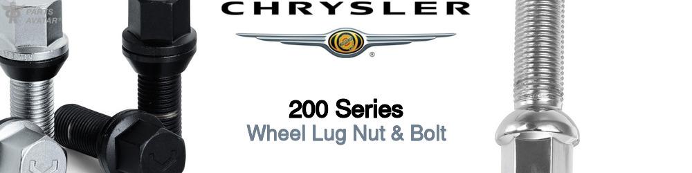 Discover Chrysler 200 series Wheel Lug Nut & Bolt For Your Vehicle