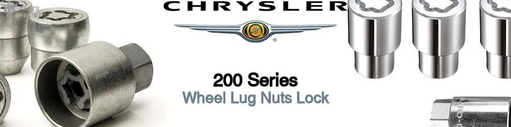 Discover Chrysler 200 series Wheel Lug Nuts Lock For Your Vehicle