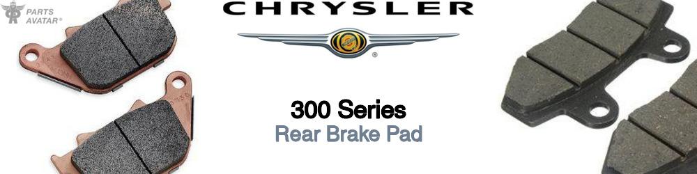 Discover Chrysler 300 series Rear Brake Pads For Your Vehicle