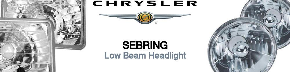 Discover Chrysler Sebring Low Beam Bulbs For Your Vehicle