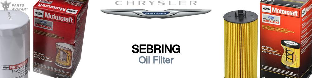 Discover Chrysler Sebring Engine Oil Filters For Your Vehicle