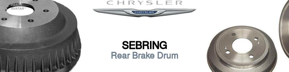 Discover Chrysler Sebring Rear Brake Drum For Your Vehicle