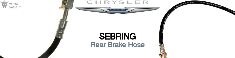 Discover Chrysler Sebring Rear Brake Hoses For Your Vehicle