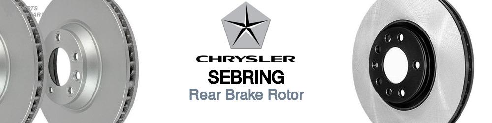 Discover Chrysler Sebring Rear Brake Rotors For Your Vehicle