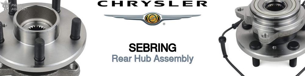 Discover Chrysler Sebring Rear Hub Assemblies For Your Vehicle