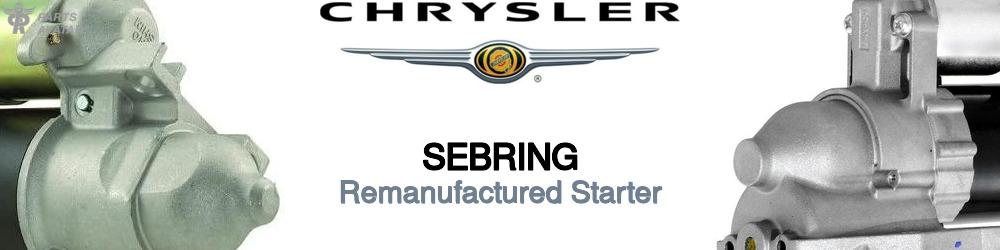 Discover Chrysler Sebring Starter Motors For Your Vehicle