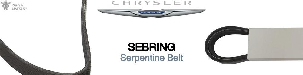 Discover Chrysler Sebring Serpentine Belts For Your Vehicle