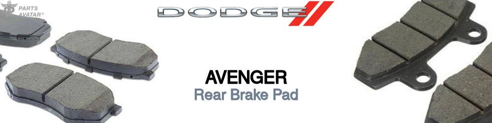 Discover Dodge Avenger Rear Brake Pads For Your Vehicle