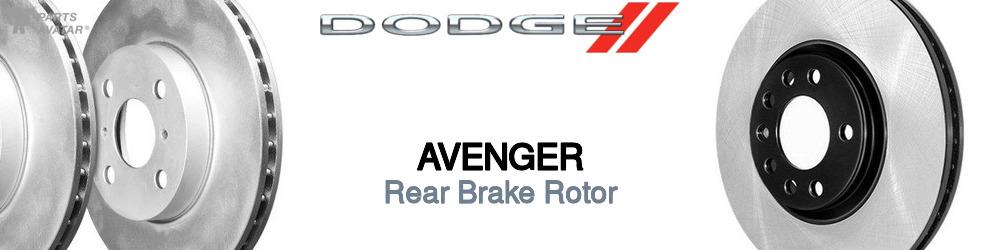 Discover Dodge Avenger Rear Brake Rotors For Your Vehicle