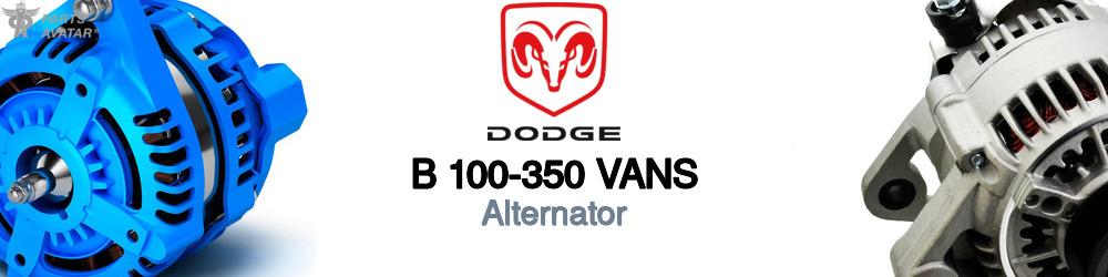 Discover Dodge B 100-350 vans Alternators For Your Vehicle