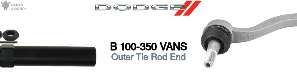 Discover Dodge B 100-350 vans Outer Tie Rods For Your Vehicle