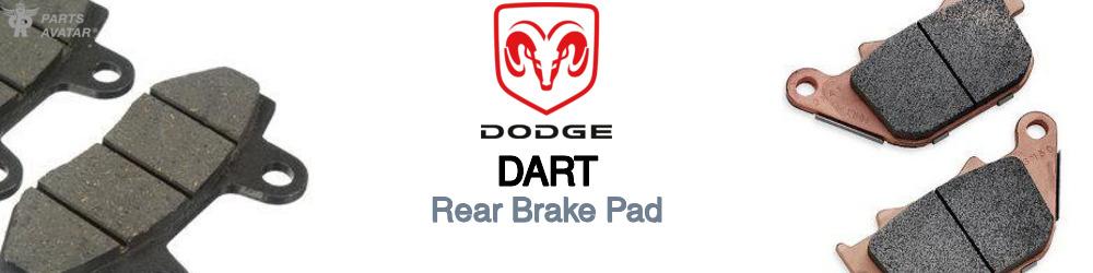 Discover Dodge Dart Rear Brake Pads For Your Vehicle