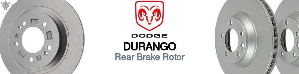 Discover Dodge Durango Rear Brake Rotors For Your Vehicle