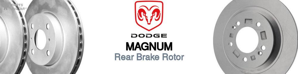 Discover Dodge Magnum Rear Brake Rotors For Your Vehicle