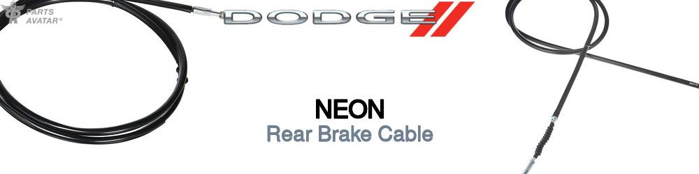 Discover Dodge Neon Rear Brake Cable For Your Vehicle