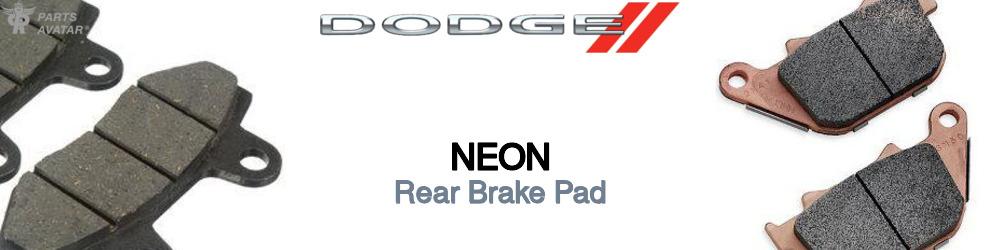 Discover Dodge Neon Rear Brake Pads For Your Vehicle