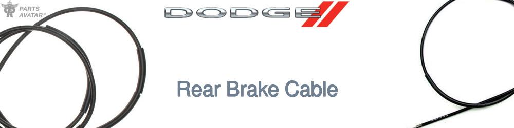 Discover Dodge Rear Brake Cable For Your Vehicle