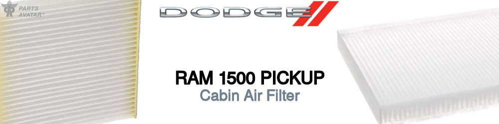 Discover Dodge Ram 1500 pickup Cabin Air Filters For Your Vehicle