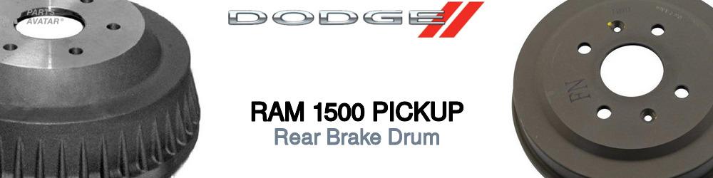 Discover Dodge Ram 1500 pickup Rear Brake Drum For Your Vehicle