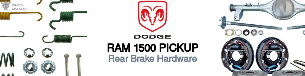 Dodge Ram 1500 Rear Brake Hardware