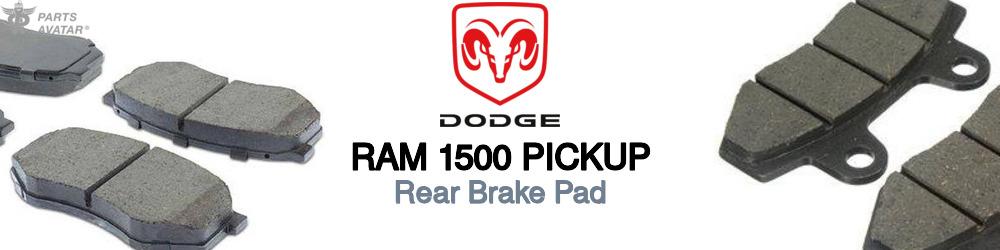 Discover Dodge Ram 1500 pickup Rear Brake Pads For Your Vehicle
