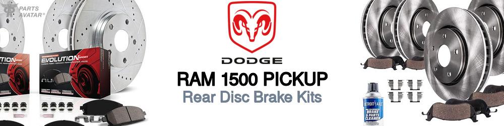 Discover Dodge Ram 1500 pickup Rear Brake Rotors and Pads For Your Vehicle