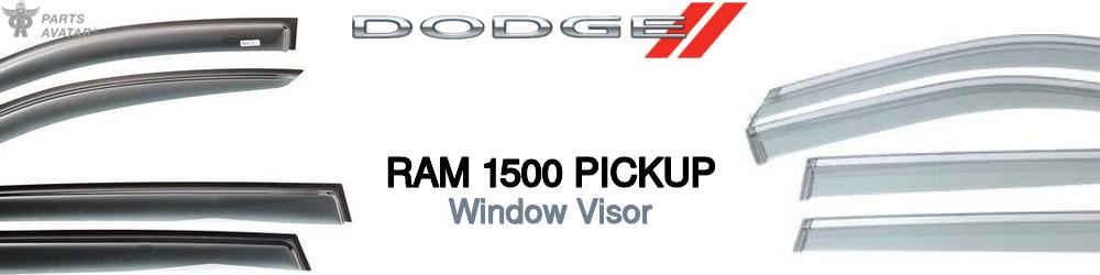 Discover Dodge Ram 1500 pickup Window Visors For Your Vehicle