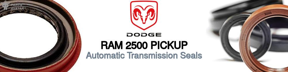 Discover Dodge Ram 2500 pickup Transmission Seals For Your Vehicle