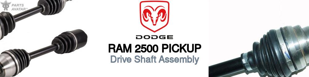Discover Dodge Ram 2500 pickup Driveshafts For Your Vehicle