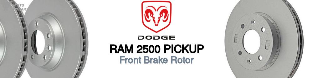 Discover Dodge Ram 2500 pickup Front Brake Rotors For Your Vehicle
