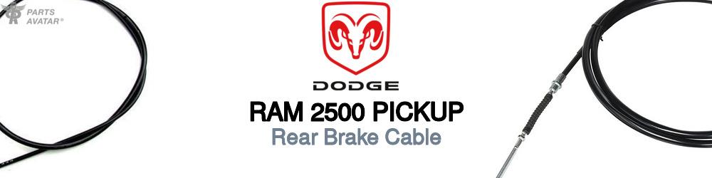 Dodge Ram 2500 Rear Brake Cable
