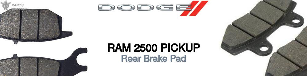 Dodge Ram 2500 Rear Brake Pad