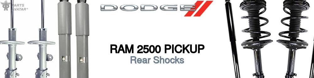 Discover Dodge Ram 2500 pickup Rear Shocks For Your Vehicle