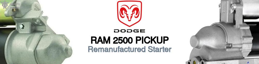 Discover Dodge Ram 2500 pickup Starter Motors For Your Vehicle