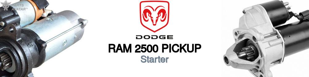 Discover Dodge Ram 2500 pickup Starters For Your Vehicle