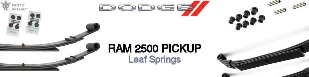 Discover Dodge Ram 2500 pickup Leaf Springs For Your Vehicle