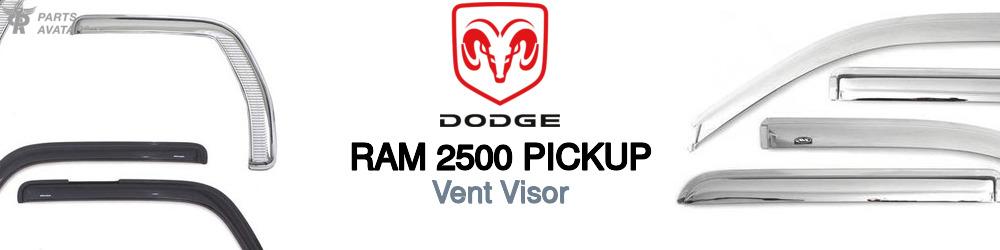 Discover Dodge Ram 2500 pickup Visors For Your Vehicle