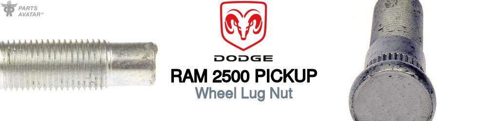 Discover Dodge Ram 2500 pickup Lug Nuts For Your Vehicle