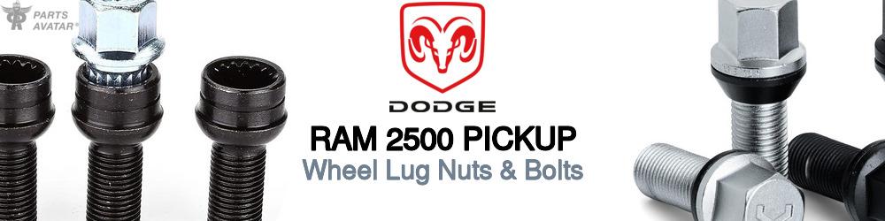 Discover Dodge Ram 2500 pickup Wheel Lug Nuts & Bolts For Your Vehicle