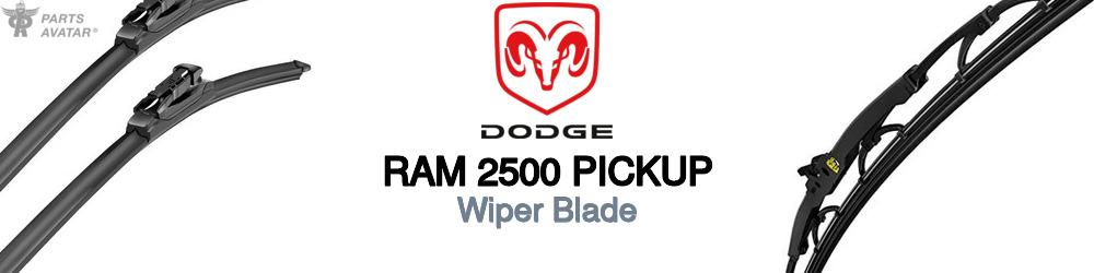 Discover Dodge Ram 2500 pickup Wiper Blades For Your Vehicle