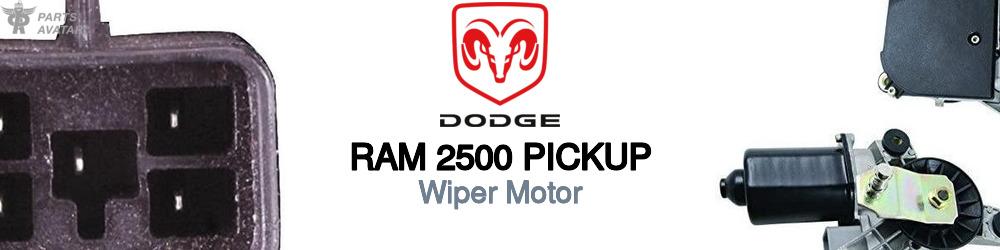 Discover Dodge Ram 2500 pickup Wiper Motors For Your Vehicle