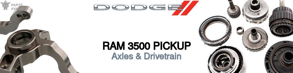 Discover Dodge Ram 3500 pickup Drivetrain For Your Vehicle