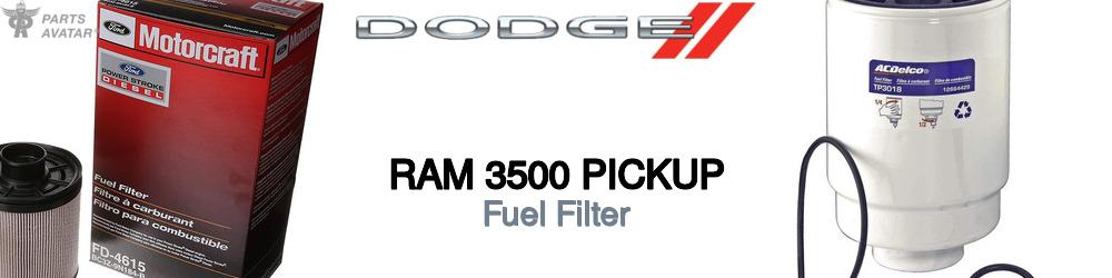 Discover Dodge Ram 3500 pickup Fuel Filters For Your Vehicle