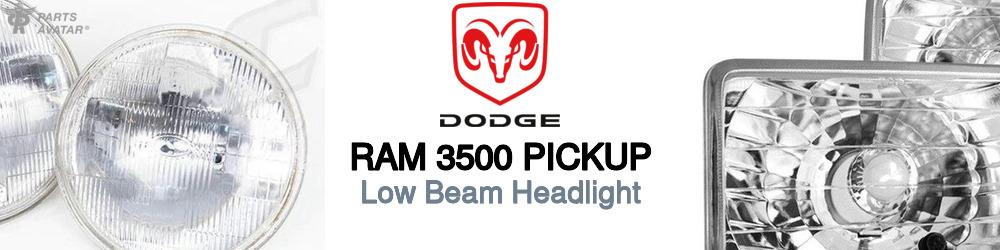 Discover Dodge Ram 3500 pickup Low Beam Bulbs For Your Vehicle